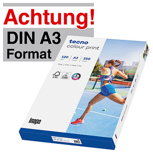 tecno Laserpapier colour print DIN A3 120 g/qm 250 Blatt tecno Laserpapier colour print DIN A3 120 g/qm 250 Blatt