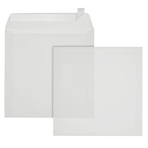 ÖKI Briefumschläge quadratisch ohne Fenster transparent haftklebend 500 St.