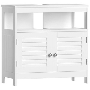 VASAGLE Waschtischunterschrank ohne Waschbecken BBC02WT weiß 60,0 x 30,0 x 60,0 cm