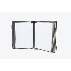 tarifold Wand-Sichttafelsystem 424100 DIN A4 grau mit 10 St. Sichttafeln, 1 St.