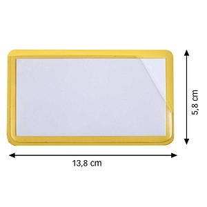 EICHNER Etikettentaschen gelb 13,8 x 5,8 cm, 50 St.