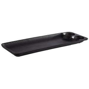 APS Tablett NERO schwarz 15,0 x 41,0 cm, 1 St.