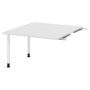 HAMMERBACHER Verbindungsplatte höhenverstellbar KT12C weiß rechteckig 120,0 x 130,0 x 72,0 - 74,0 cm