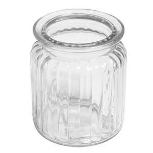 Rayher Windlicht transparent ohne Deckel Rillen, 1 St.