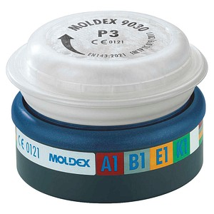 MOLDEX® Filter für Atemschutzmasken 9230 ABEK1P3 R EN 14387:2004 + A1:2008, 2 St.
