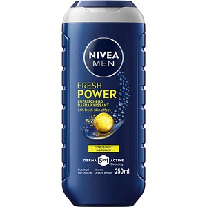 NIVEA MEN 5in1 FRESH POWER ZITRUSDUFT Duschgel & Shampoo 250 ml