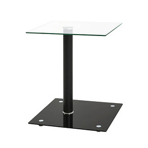 HAKU Möbel Beistelltisch rechteckig Glas transparent 40,0 x 40,0 x 52,0 cm, 1 St.