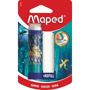 maped Radierstift DRAGON weiß, 1 St.