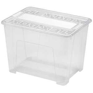 TEX Aufbewahrungsbox transparent 28,0 x 38,0 x 27,2 cm, 1 St.