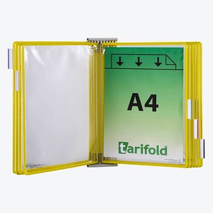 tarifold Wand-Sichttafelsystem 424104 DIN A4 gelb mit 10 St. Sichttafeln, 1 St.
