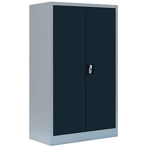 LÜLLMANN Stahlschrank 530298 anthrazit, lichtgrau 2 Fachböden 80,0 x 38,3 x 120,0 cm, aufgebaut, 1 St.
