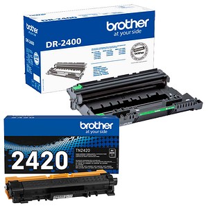 brother TN-2420 + DR-2400  schwarz Toner + Trommel, 2er-Set