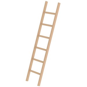 MUNK Anlegeleiter 33106 natur 6 Sprossen, H: 192,0 cm