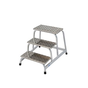 KRAUSE Montagetritt STABILO  silber 3 Stufen, H: 61,0 cm