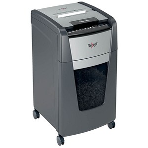 Rexel Optimum AutoFeed+ 300M Aktenvernichter mit Partikelschnitt P-5, 2 x 15 mm, bis 300 Blatt, schwarz