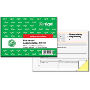 SIGEL Einnahme-/Ausgabebeleg Formularbuch SD026