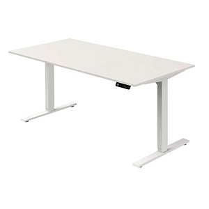 Kerkmann Move 3 elektrisch höhenverstellbarer Schreibtisch weiß rechteckig, T-Fuß-Gestell weiß 160,0 x 80,0 cm