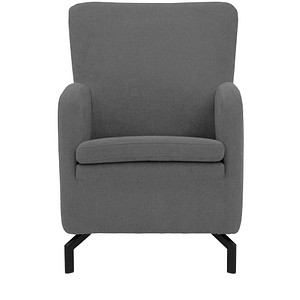 DOMO Collection Sessel Dallas dunkelgrau schwarz Stoff 68,0 x 82,0 x 93,0 cm, 1 St.