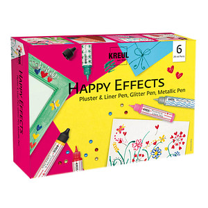KREUL Happy Effects Pluster-Pen farbsortiert, 6 St.