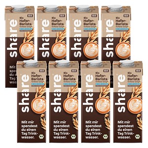 share BARISTA Bio-Haferdrink 8x 1,0 l