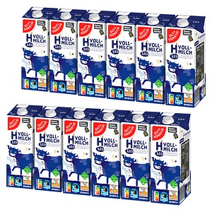 GUT&GÜNSTIG H-Vollmilch Milch 3,5 % 12x 1,0 l