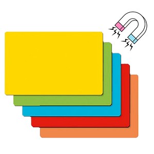 SIGEL Moderationskarten Magnetic Notes farbsortiert 10,0 x 15,0 cm, 25 St.