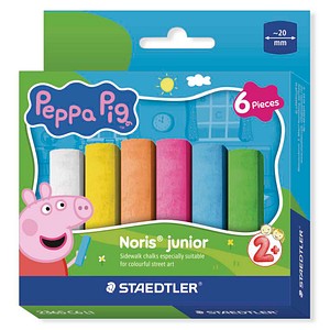 STAEDTLER Noris junior Peppa Pig Edition Straßenmalkreide farbsortiert 6 St.