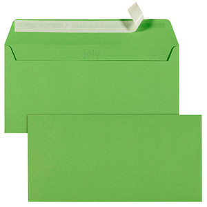tecno Briefumschläge colors DIN lang+ ohne Fenster intensivgrün haftklebend 25 St.