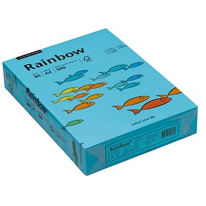 Rainbow Kopierpapier COLOURED PAPER blau DIN A4 80 g/qm 500 Blatt
