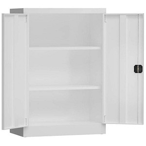 ClassiX Stahlschrank X-530327 signalweiß 2 Fachböden 92,0 x 42,0 x 120,0 cm, aufgebaut, 1 St.