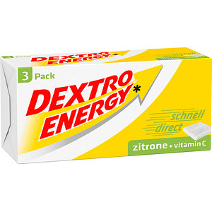 DEXTRO ENERGY DEXTROSE Zitrone + Vitamin C Traubenzucker 3x 8 St./138,0 g, 1 St.