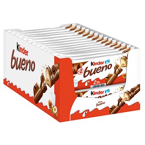 kinder bueno Schokoriegel 30x 2 Riegel, 30 St.