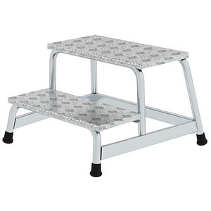 MUNK Montagetritt 50008 silber 2 Stufen, H: 40,0 cm