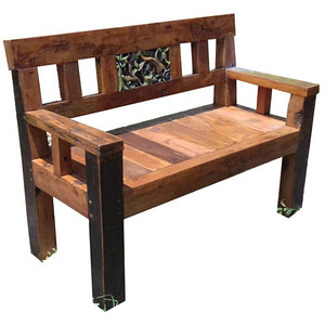 Garden Pleasure Gartenbank SUMBA 940233 braun Holz 120,0 cm
