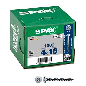 SPAX® Universalschrauben Z2 Senkkopf WIROX 1081010400165 4 mm x 16 mm, 1.000 St.