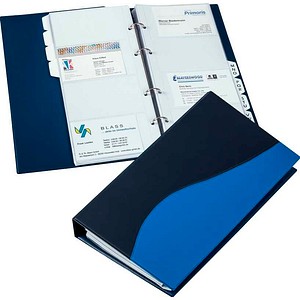 EICHNER Visitenkartenmappe schmal blau, 1 St.
