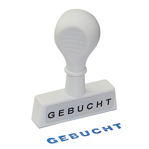 WEDO Textstempel "Gebucht"