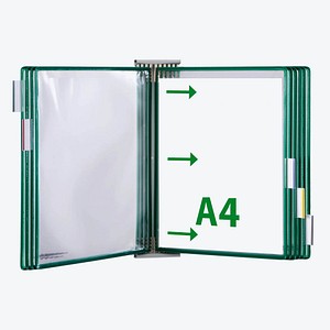 tarifold Wand-Sichttafelsystem 427105 DIN A4 grün mit 10 St. Sichttafeln, 1 St.