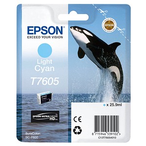 EPSON T7605 light cyan Tintenpatrone EPSON T7605 light cyan Tintenpatrone