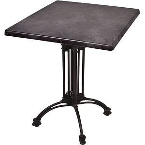 Garden Pleasure MORENA Bistrotisch quadratisch Spanplatte dunkelgrau 70,0 x 70,0 x 74,0 cm, 1 St.