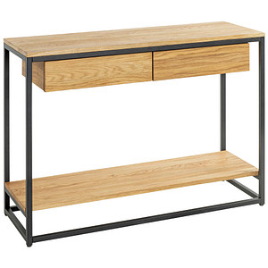 HAKU Möbel Konsolentisch rechteckig Massivholz eiche 100,0 x 35,0 x 75,0 cm, 1 St.