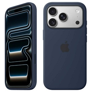 Apple Silikon Case mit MagSafe Handy-Cover für Apple iPhone 17 Pro mitternacht