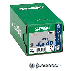 SPAX® Universalschrauben Z2 Senkkopf WIROX 1081010450405 4,5 mm x 40 mm, 500 St.