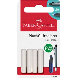 FABER-CASTELL Radiergummi für Radierstift weiß, 4 St.