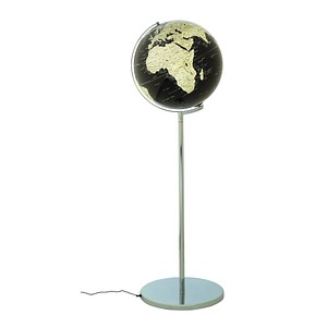 TROIKA® Leuchtglobus SOJUS LIGHT schwarz/silber
