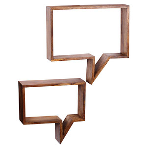 WOHNLING Wandregal sheesham 50,0 x 13,0 x 65,0 cm, 1 St.