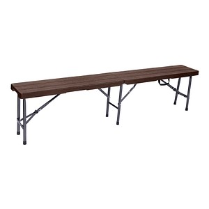 Garden Pleasure Sitzbank TABORA 304793 braun Kunststoff 180,0 cm