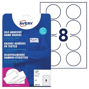 AVERY Zweckform Namensetiketten L4881-20 weiß 65,0 x 65,0 mm, 20 Blatt