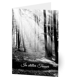 LUMA Trauerkarte Wald im Licht LU1350 DIN B6, 1 St.