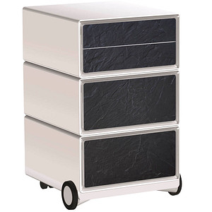 PAPERFLOW easyBox Contents Rollcontainer weiß, bunt 61925 4 Auszüge 39,0 x 43,6 x 64,2 cm